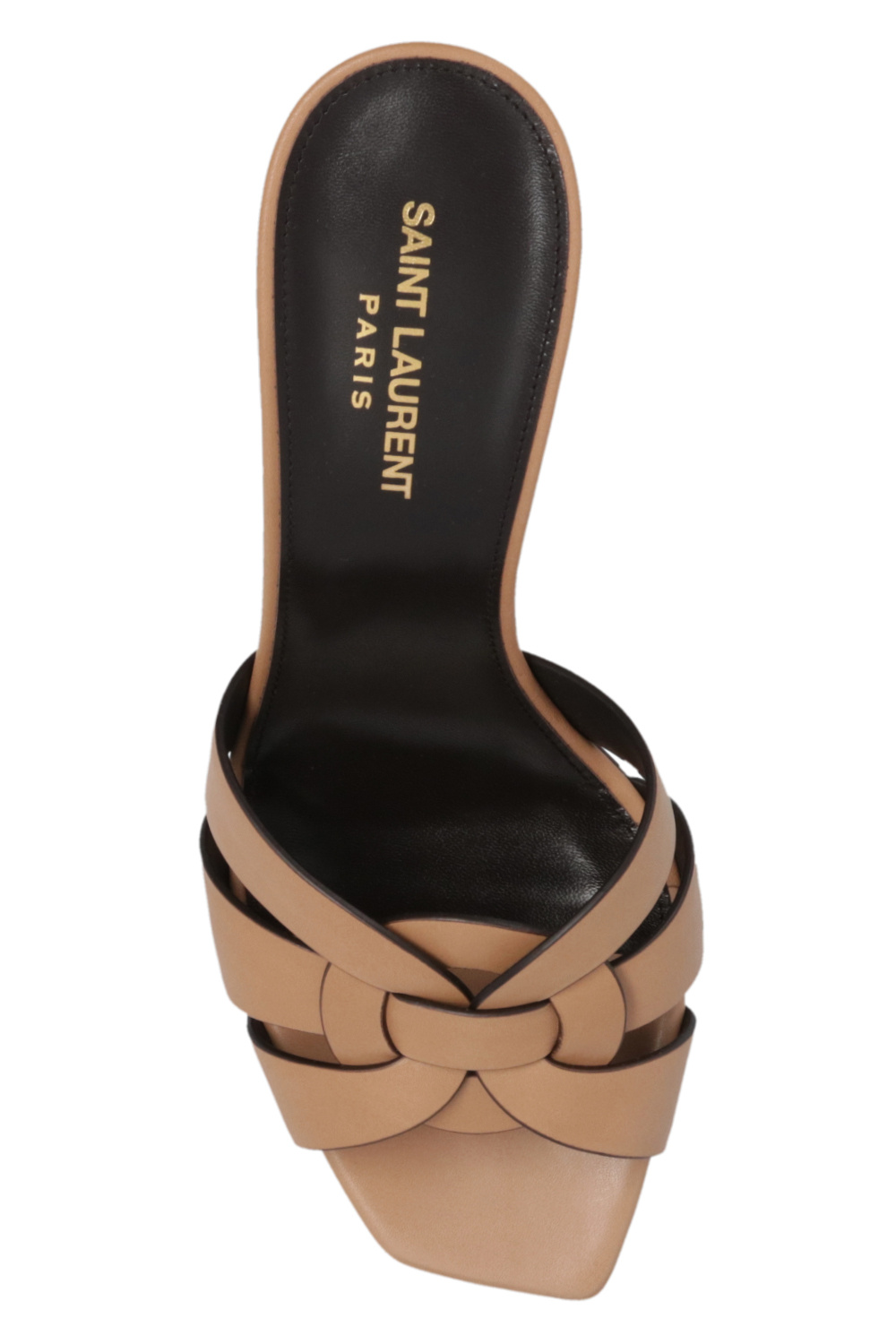 Brown 'Tribute' heeled mules Saint Laurent - IetpShops Mauritania